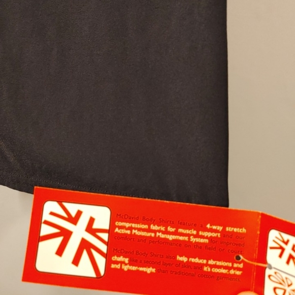 McDavid Performance Black Short Sleeve Body Shirt Youth Size Medium NWT.Chest - Picture 6 of 12